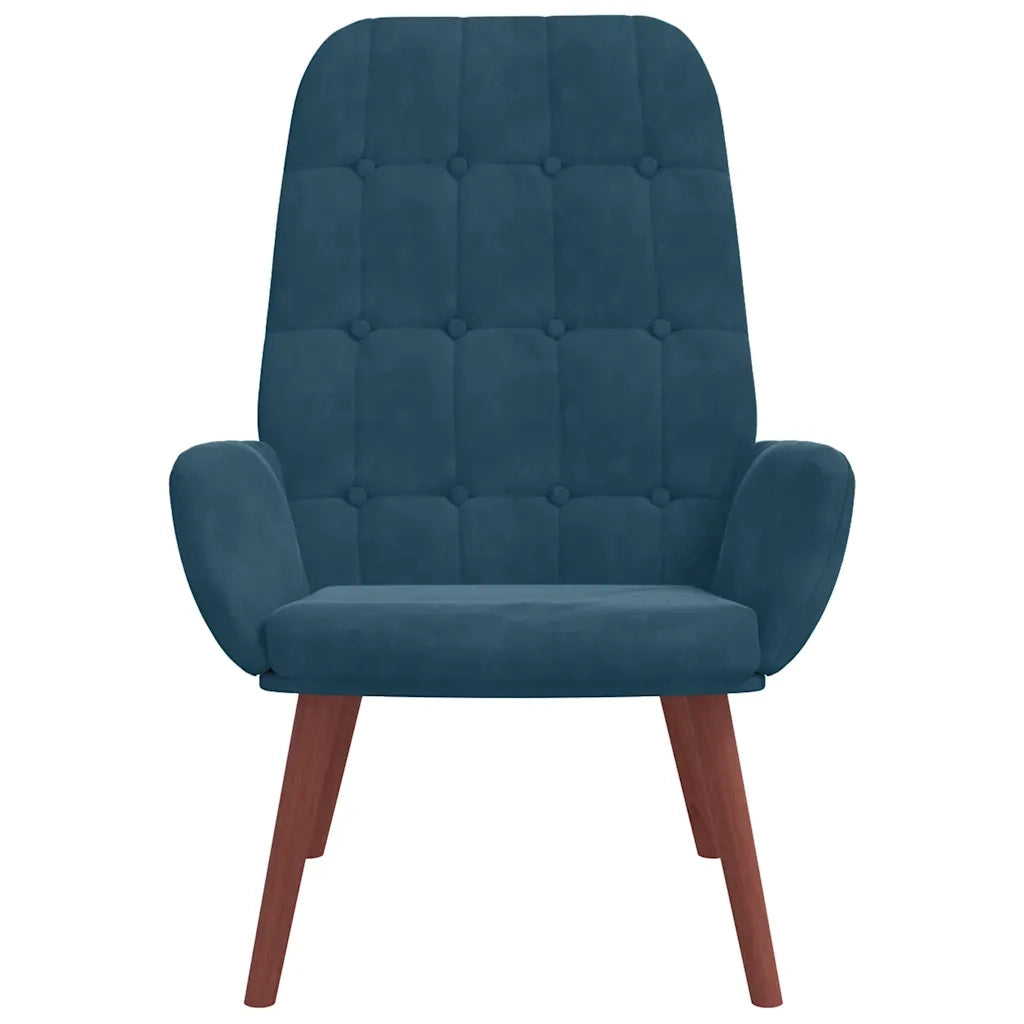 Poltrona Relax Blu in Velluto 4102642
