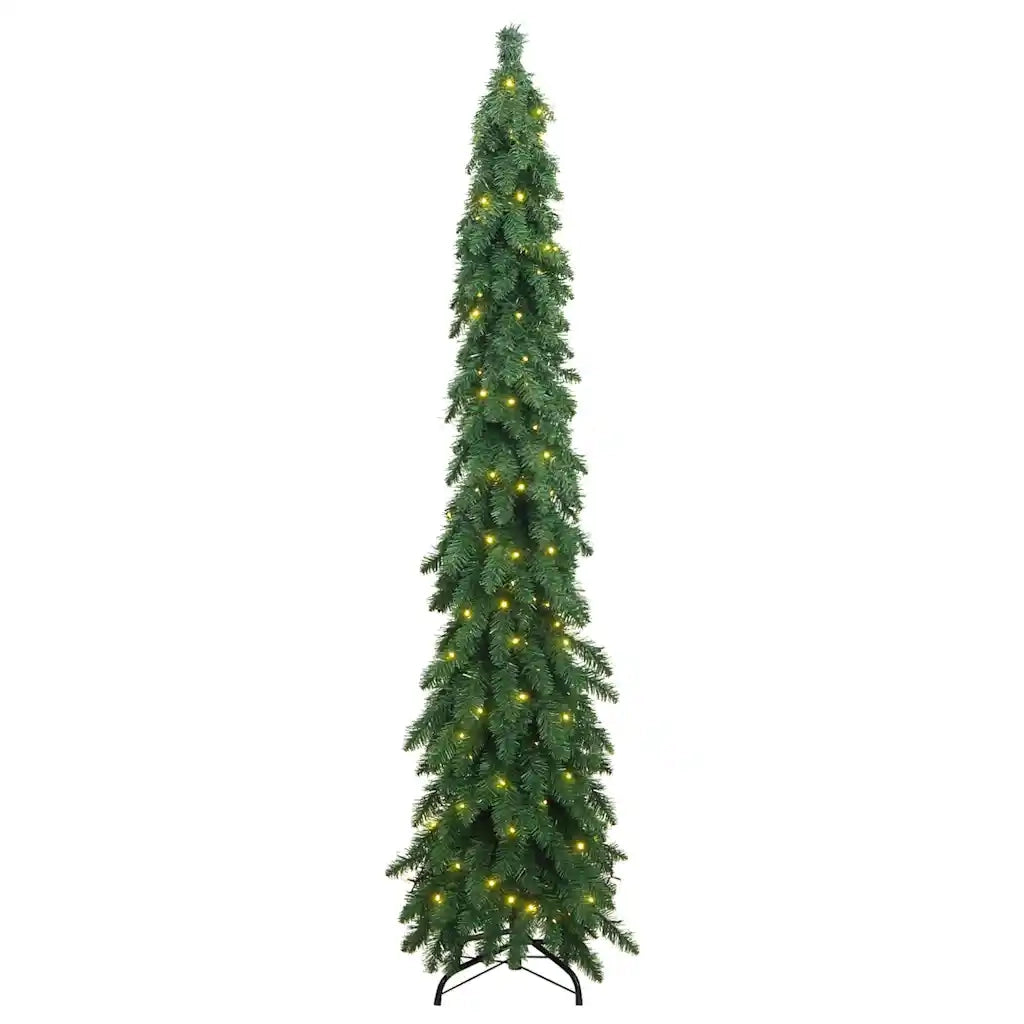 Albero di Natale Artificiale Preilluminato con 130 LED 210 cm 357693