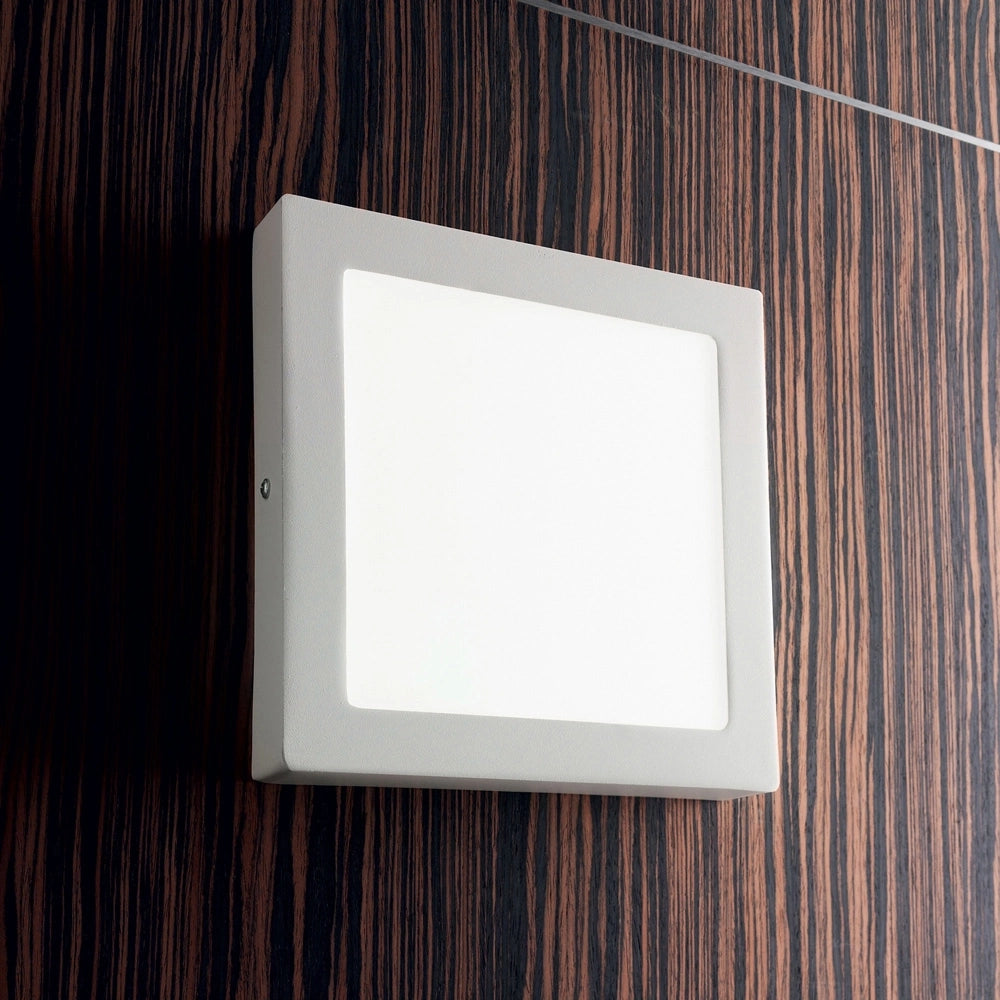 Applique Moderna Square Universal Alluminio-Plastiche Bianco Led 36W 3000K D40