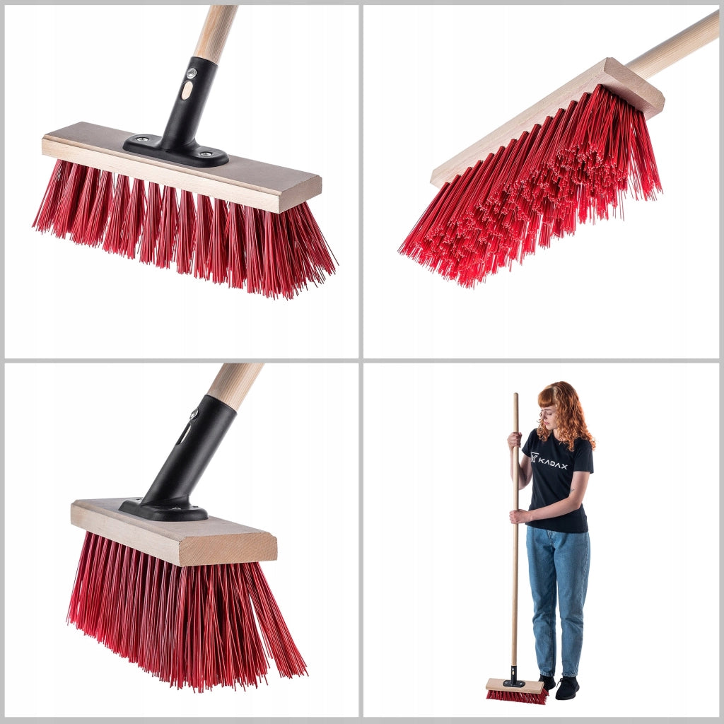 Scopa da giardino KADAX per spazzare strade e giardini, 30 cm