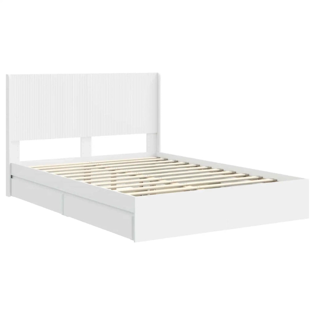 Letto da camera | Struttura del letto con stoccaggio e testata 3 pcs