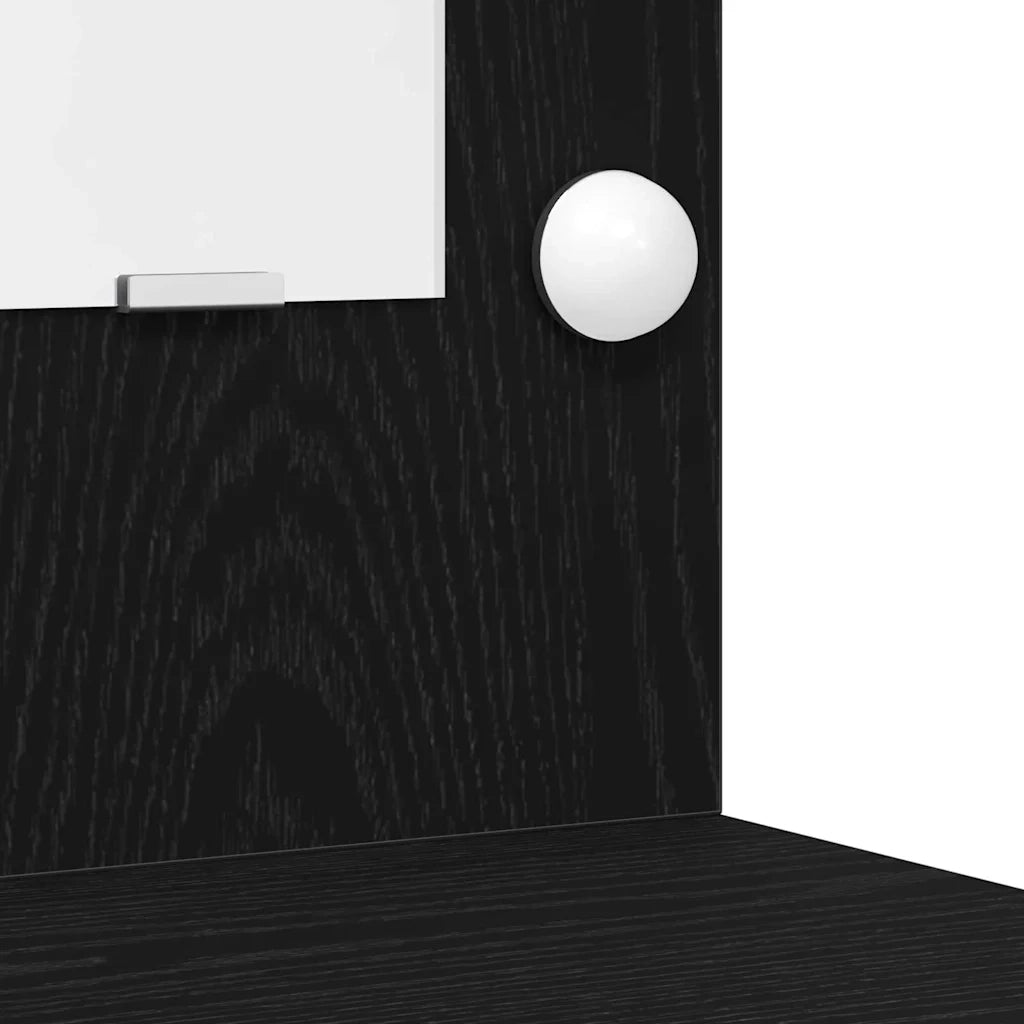 Tavolo da Trucco 2 pcs Nero 50 x 41 x 135 cm Legno multistrato 3334237