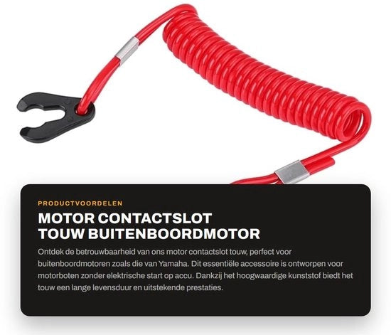 Contatto a Toupie per Motore Esterno - Interruttore di Arresto Motore - Alta Qualità - Materiale Plastico - Affidabile - Chiave di Accensione - Adatto per Motori Esterni