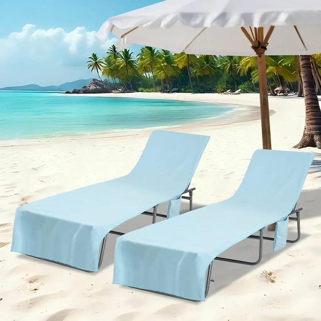Asciugamani per lettino 2 pz | Teli per bagno Blu 210 x 75 cm