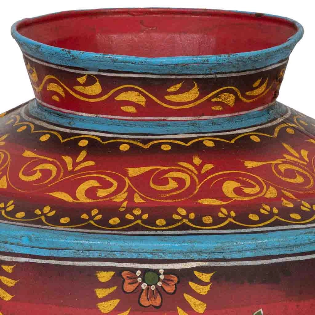 Vaso in ferro multicolore 32x32x33 cm