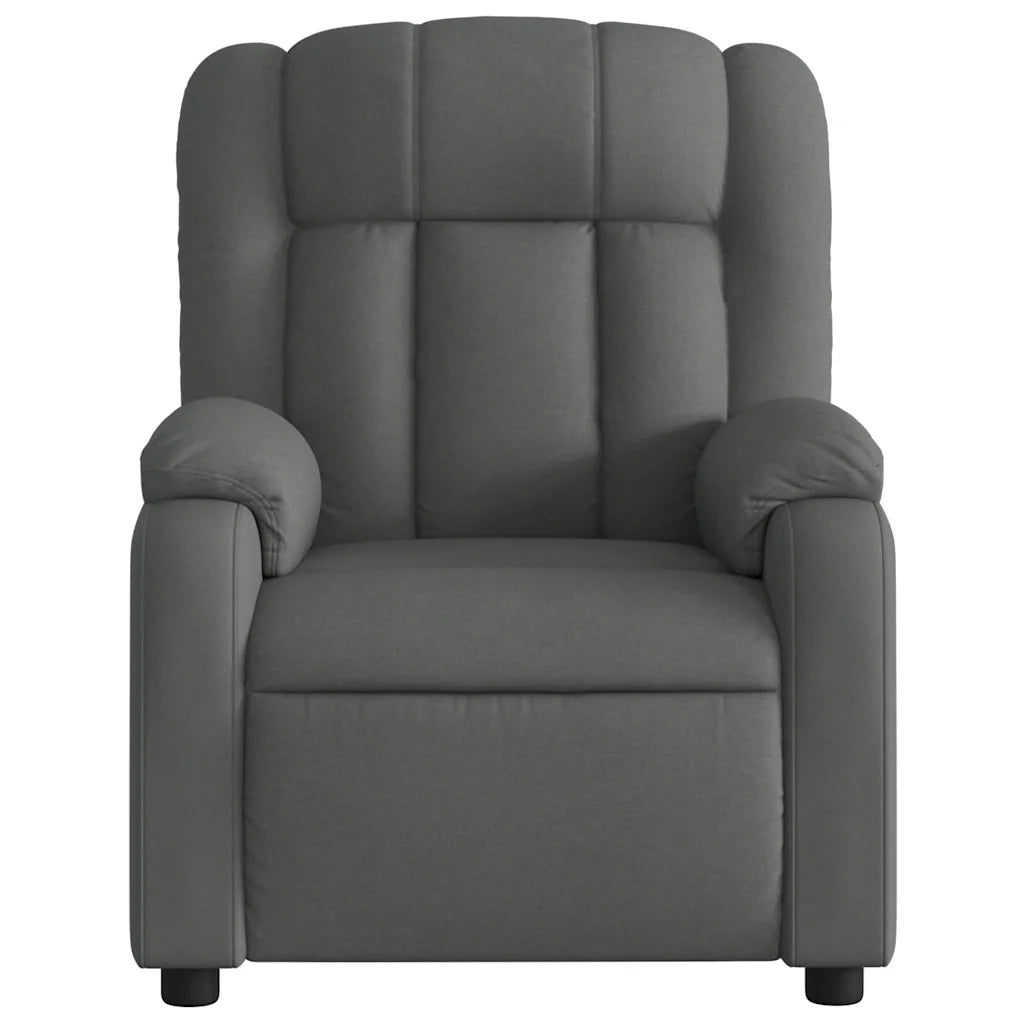 Poltrona Reclinabile in Tessuto Grigio Scuro 373575