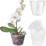 Vasi per Orchidee - Translucidi - 5 pezzi - 12 cm - Plastica