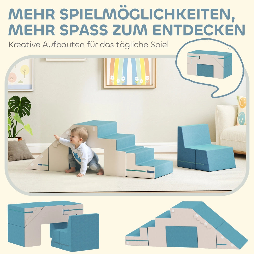 Set Blocchi da Gioco per Bambini ¨C Minimal ¨C Beige e Blu