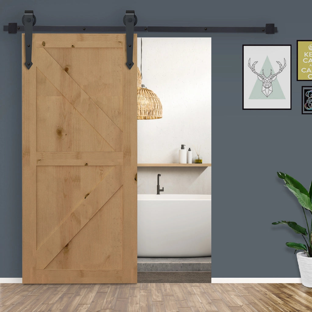 Kit Accessori Porta Scorrevole ¨C Minimal ¨C 200 cm Nero