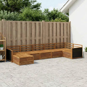 Set di divani da esterno 7 pcs Naturale 3383612
