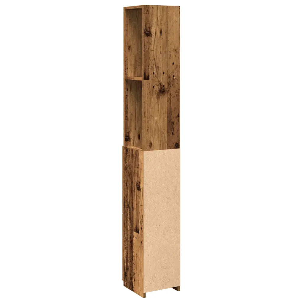 Mobile da Bagno | Armadio da bagno Legno Antico 25x25x170 cm in Truciolato