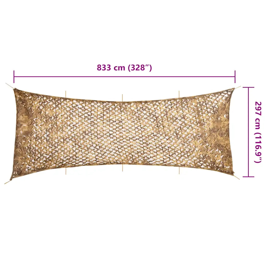 Rete Mimetica con Custodia di Conservazione 833x297 cm Sabbia CFW8500675