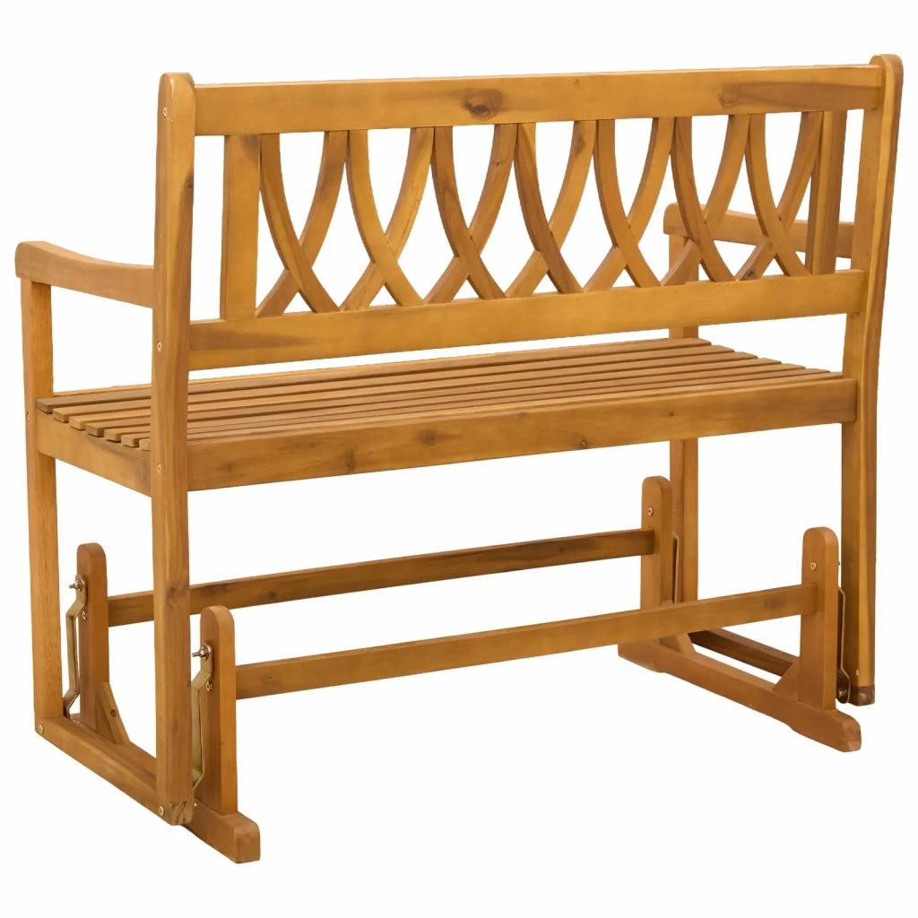 Panchina Glider da Giardino | Panca da Giardino Naturale 110 x 59 x 97 cm