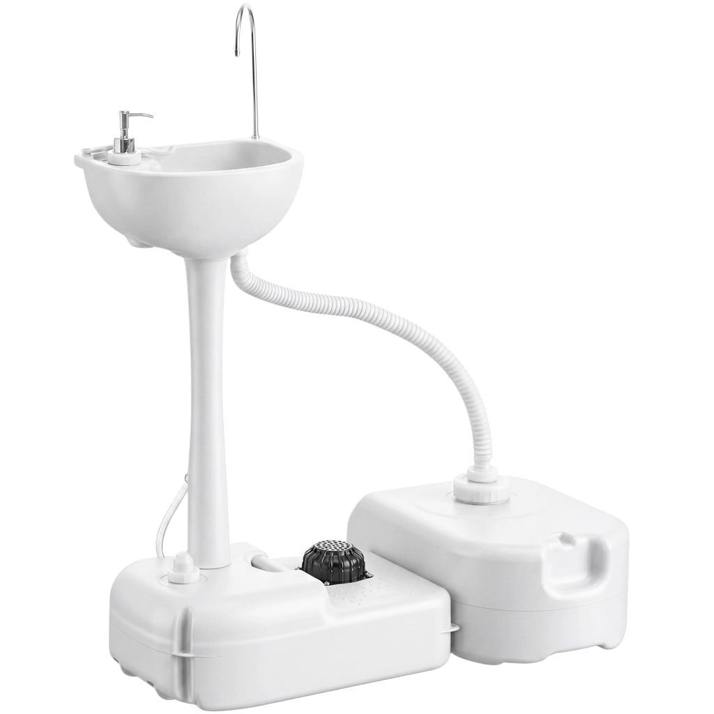 Lavabo Portatile con Ruote ¨C Xylo ¨C Bianco 83x50x103cm