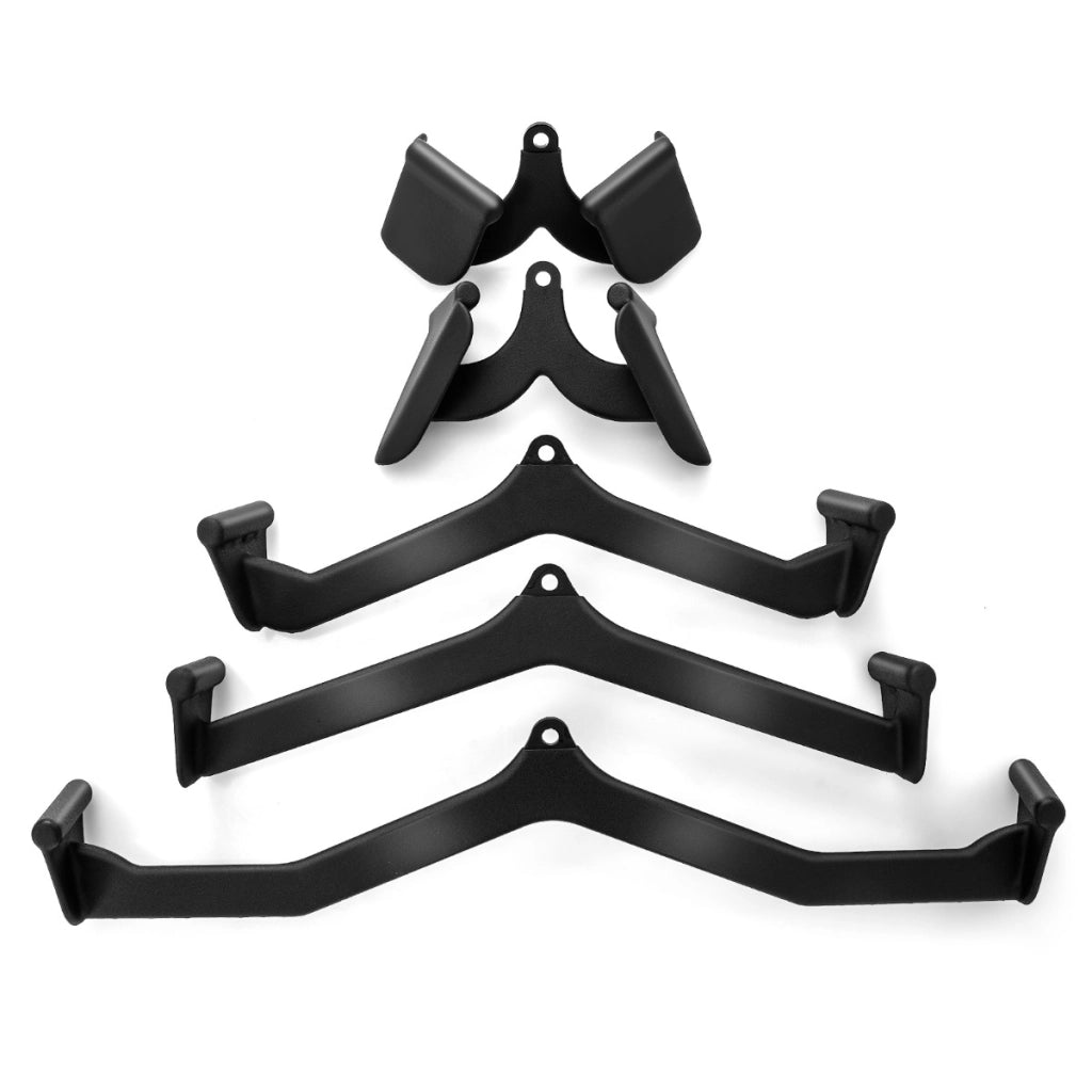 Set di accessori per lat pulldown da 5 pezzi, Attacchi t-bar v-bar per cavi per fitness palestra domestica