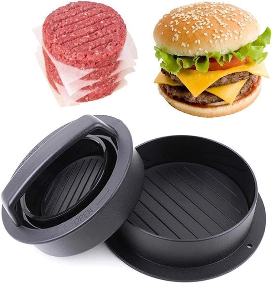 Impastatrice 3 in 1 per hamburger - Adatta per barbecue - Ideale per hamburger e miniburger