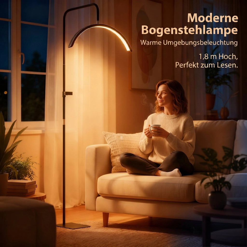 Lampada da Terra con Testa Girevole 350¡ã e Supporto Smartphone ¨C Xylo ¨C 7 Temperature di Colore