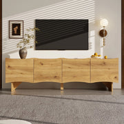 Mobile TV con Ante e Vano Cavi ¨C Xylo ¨C Legno, 155 cm, Soggiorno
