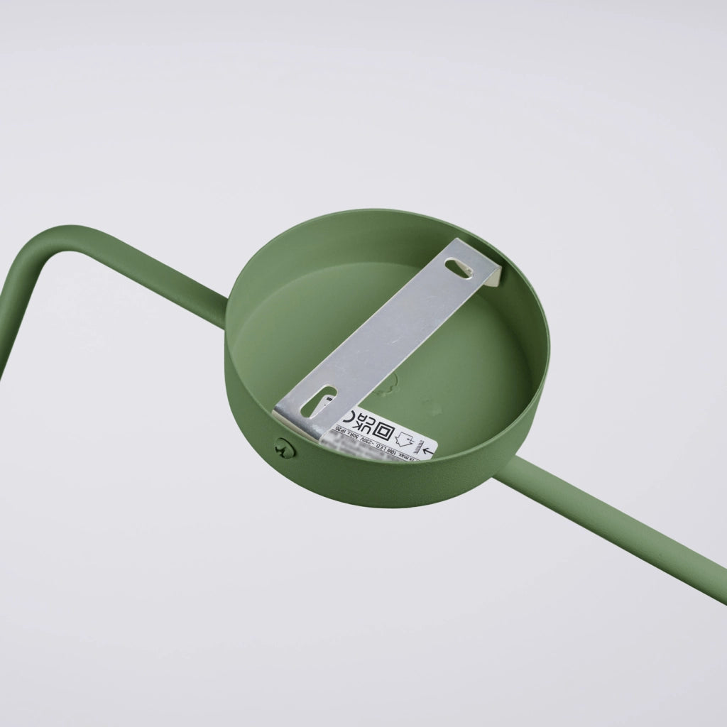 Lampada da parete NOX in acciaio verde oliva E14 LED 10W moderna luce d'accento