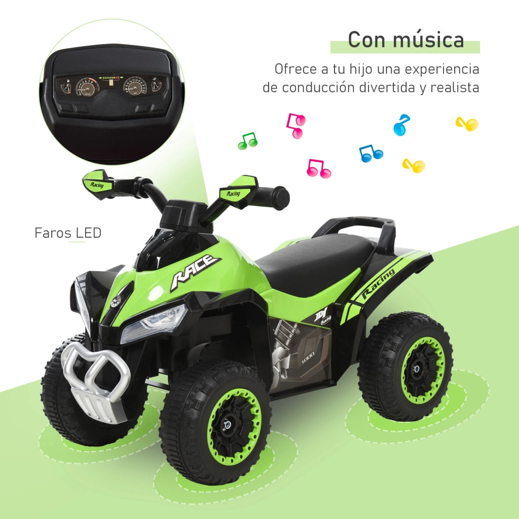 Cuatriciclo per Bambini Verde e Nero ¨C Minimal ¨C 67.5x38x44 cm