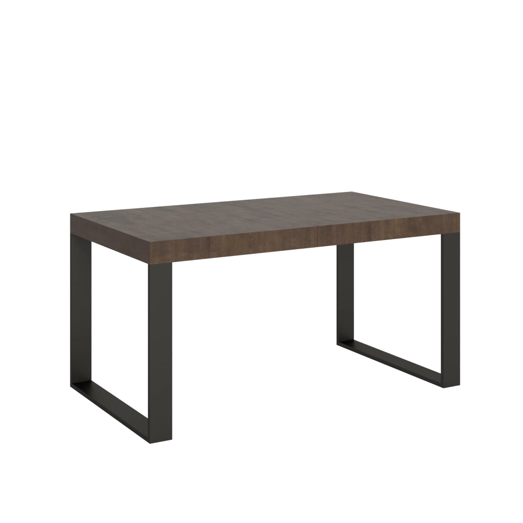 Tavolo allungabile 90x160/264 cm Tekno Noce telaio Antracite