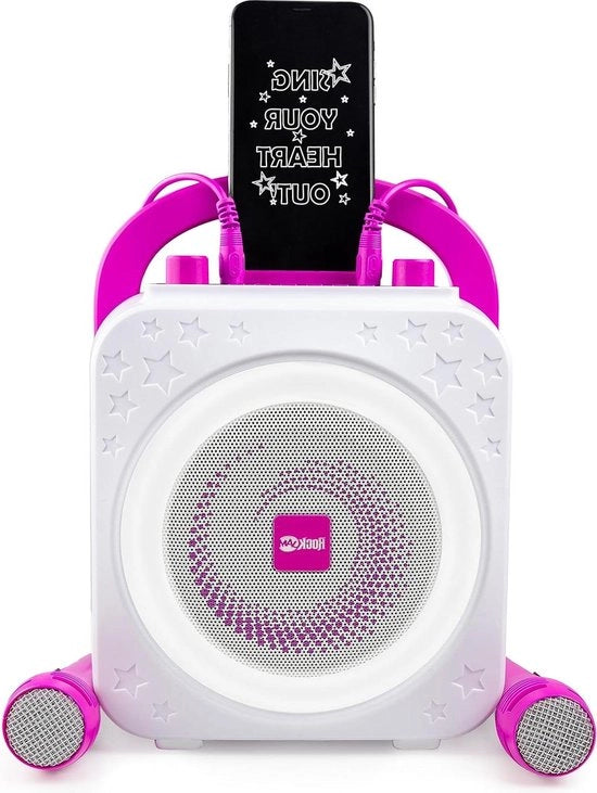 Impianto karaoke - Macchina karaoke Bluetooth con due microfoni - canto senza fili
