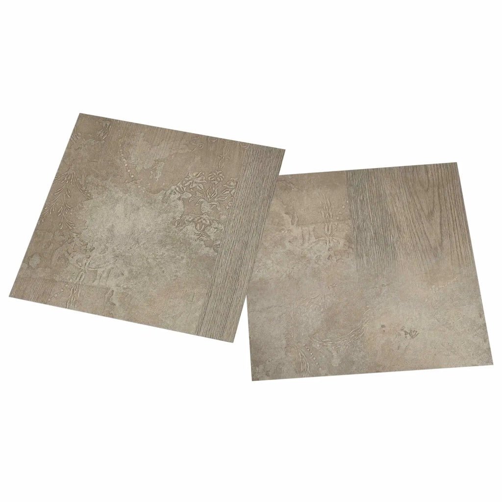 Tavole per Pavimenti 5,11 m² 55 pcs PVC Marrone scuro e Grigio 42046340