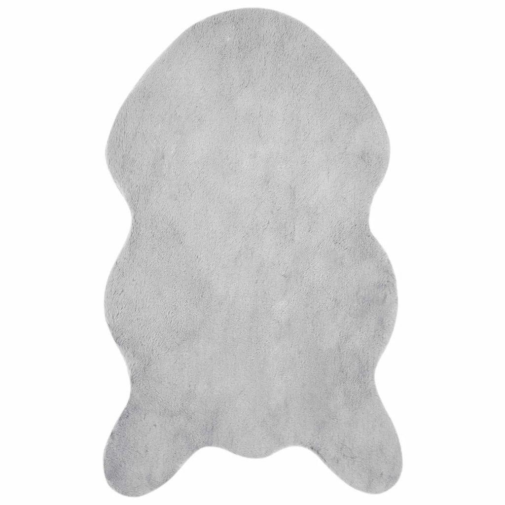 Tappeto del soggiorno | Tappeto antiscivolo in sintetica di coniglio OLITE Grigio