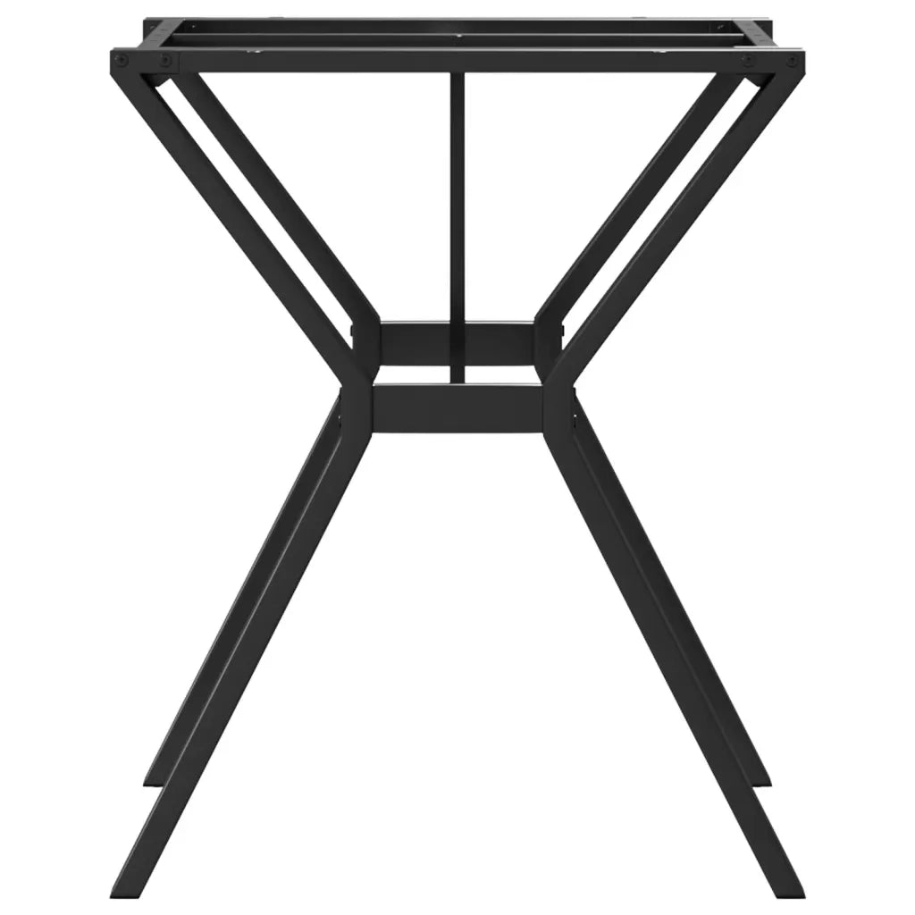 Telaio Gambe a Y per Tavolo da Pranzo 60x60x73 cm in Acciaio 357931