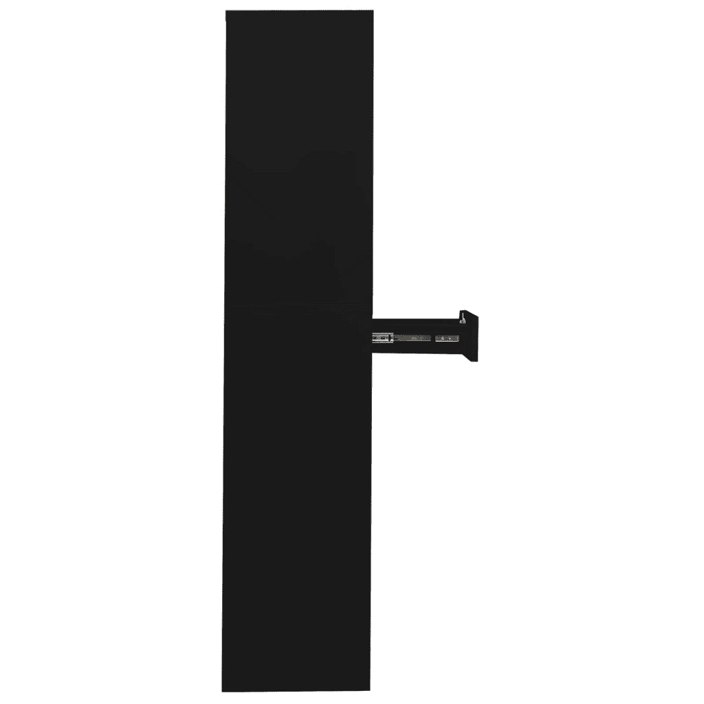 Armadio per Ufficio Nero 90x40x180 cm in Acciaio 336419