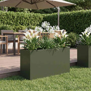 Vaso da giardino Verde Oliva 80 x 40 x 50 cm 8005714