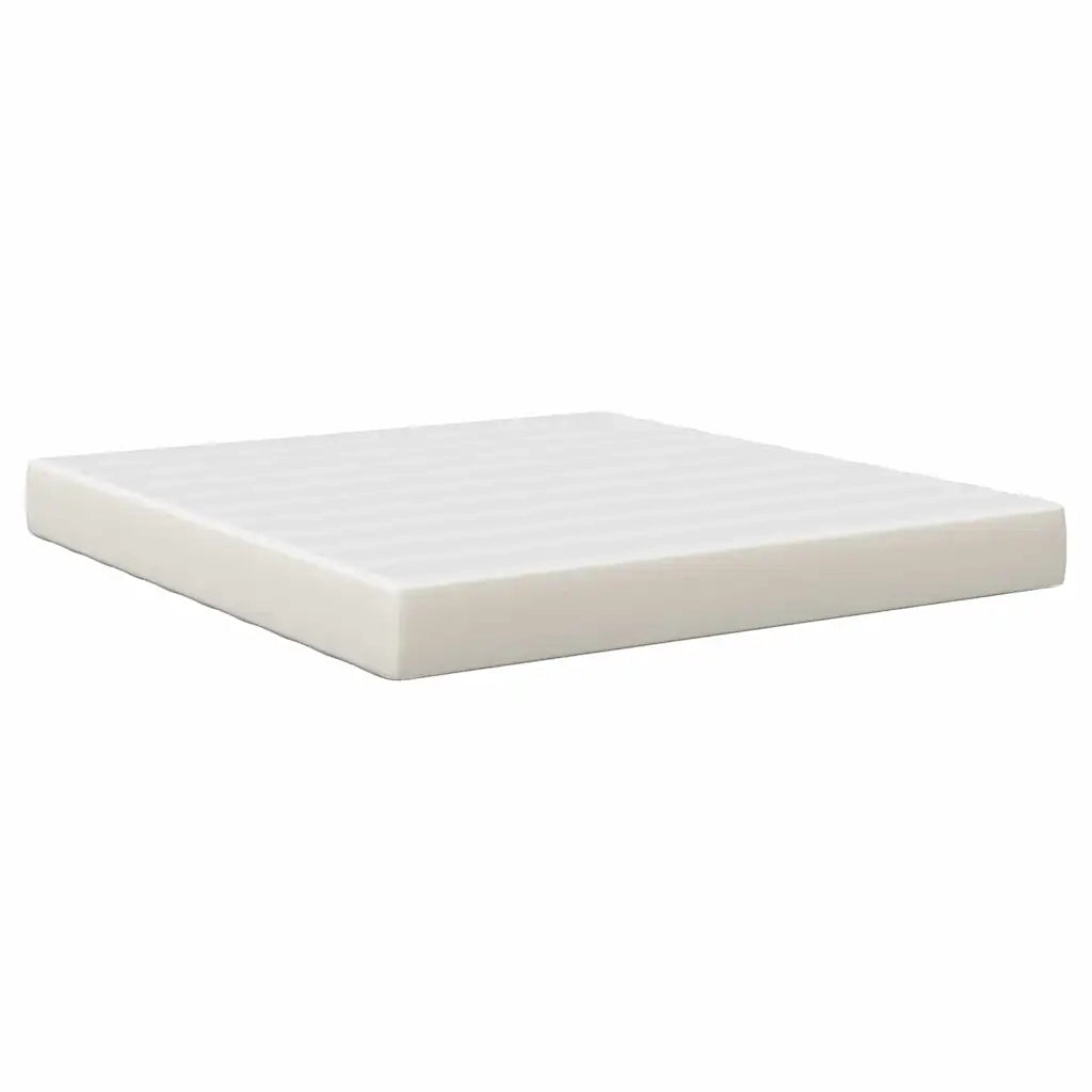 Materasso-Materasso per letto Crema 180 x 200 cm Tessuto