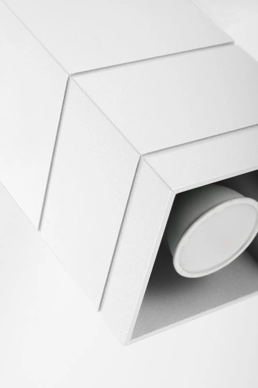 Spot da soffitto Lampex Neron bianco metallo GU10 10x20cm