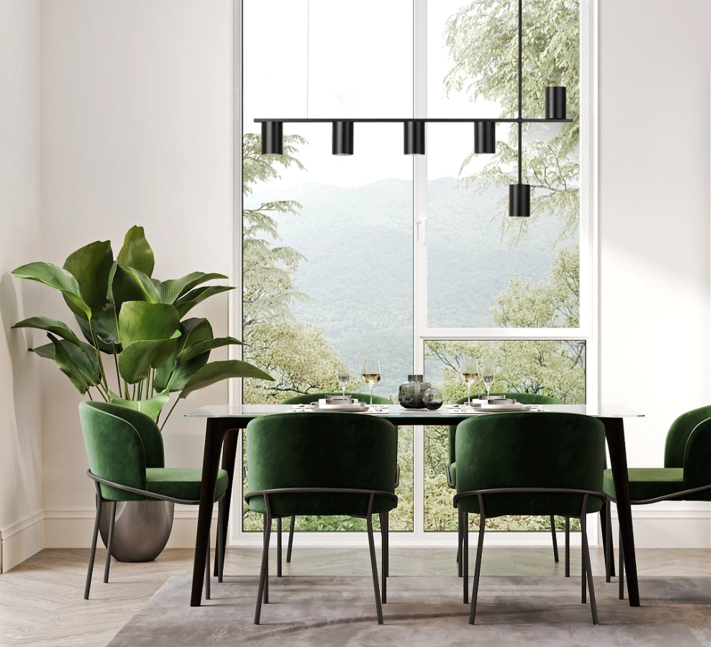 Lampadario moderno decorativo nero Vendo 6xGU10 Sigma Lighting