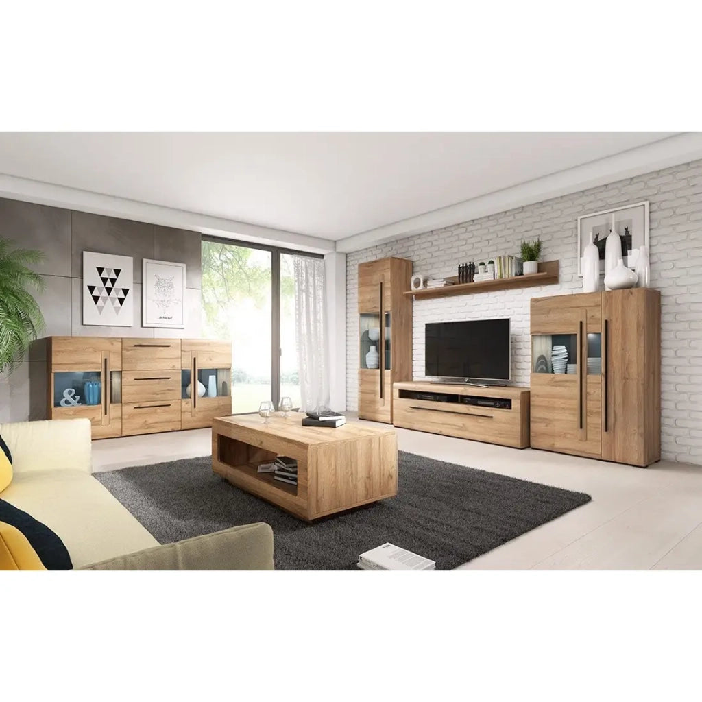 Mobile TV XL 160cm collezione BREDA. Colore quercia. Stile design.