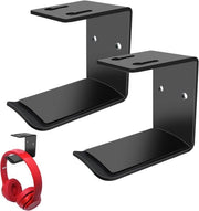 Supporto per cuffie da testa con chiusura a muro - universale - 1 pezzo - nero - robusto