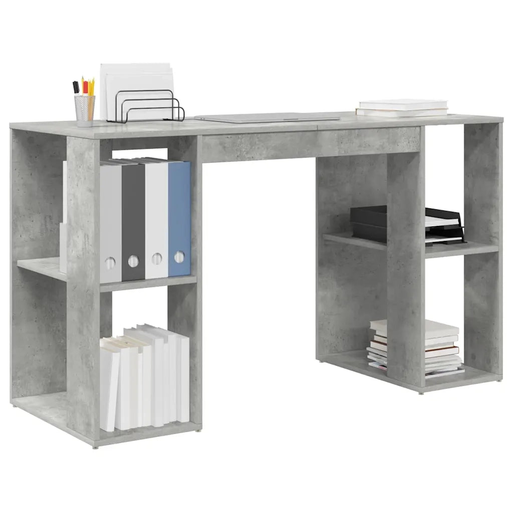 Scrivania Grigio cemento 130 x 50.5 x 75 cm Legno multistrato 869501
