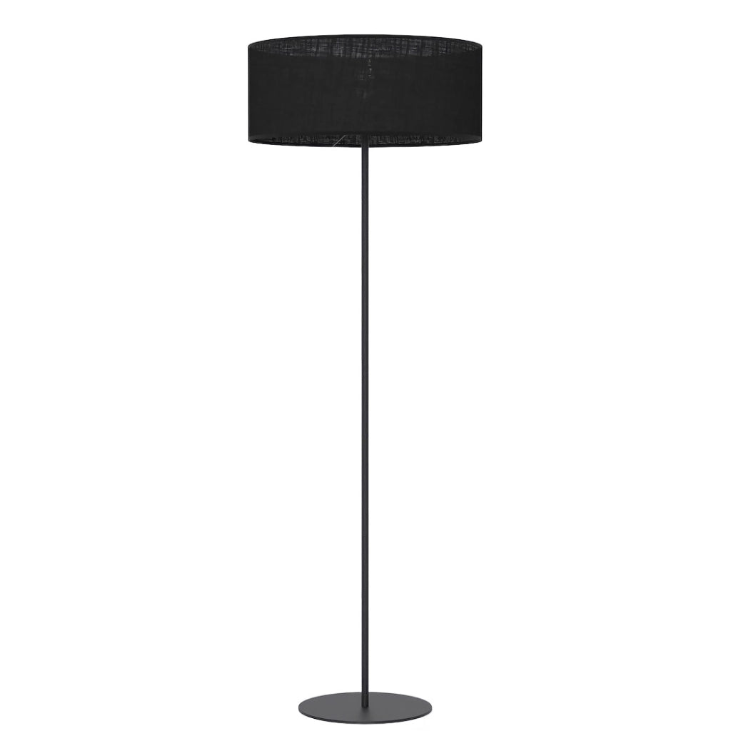 Lampada da terra ECO nera cilindrica 1xE27 Emibig