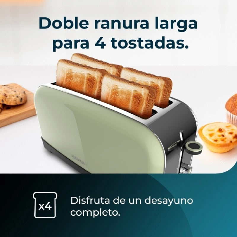 CECOTEC 04824 - Tostapane Toastin' time 1500 Green