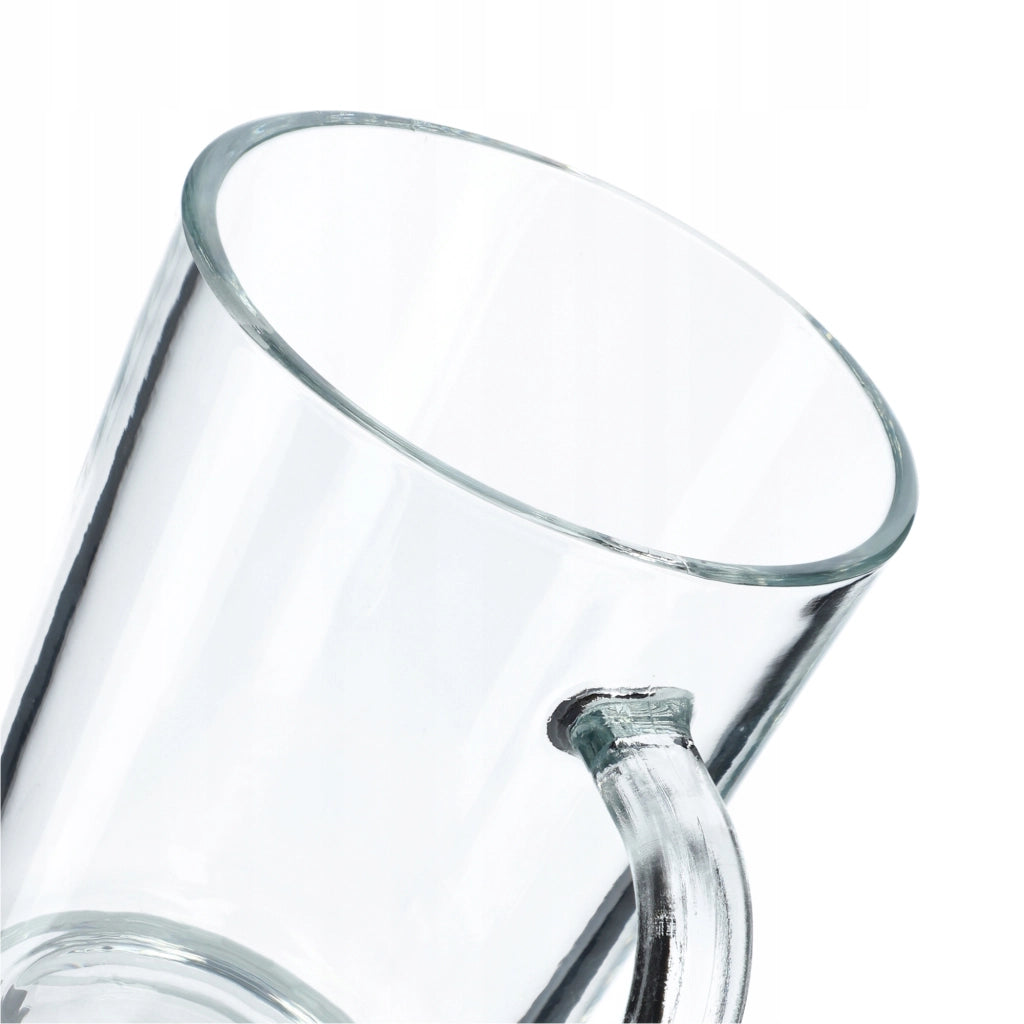 Set di 6 bicchieri da tè e caffè invernali KADAX da 410 ml con manici.