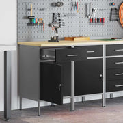 Mobile da lavoro 2 pcs Nero e Grigio 100 x 55 x 85 cm 3321360