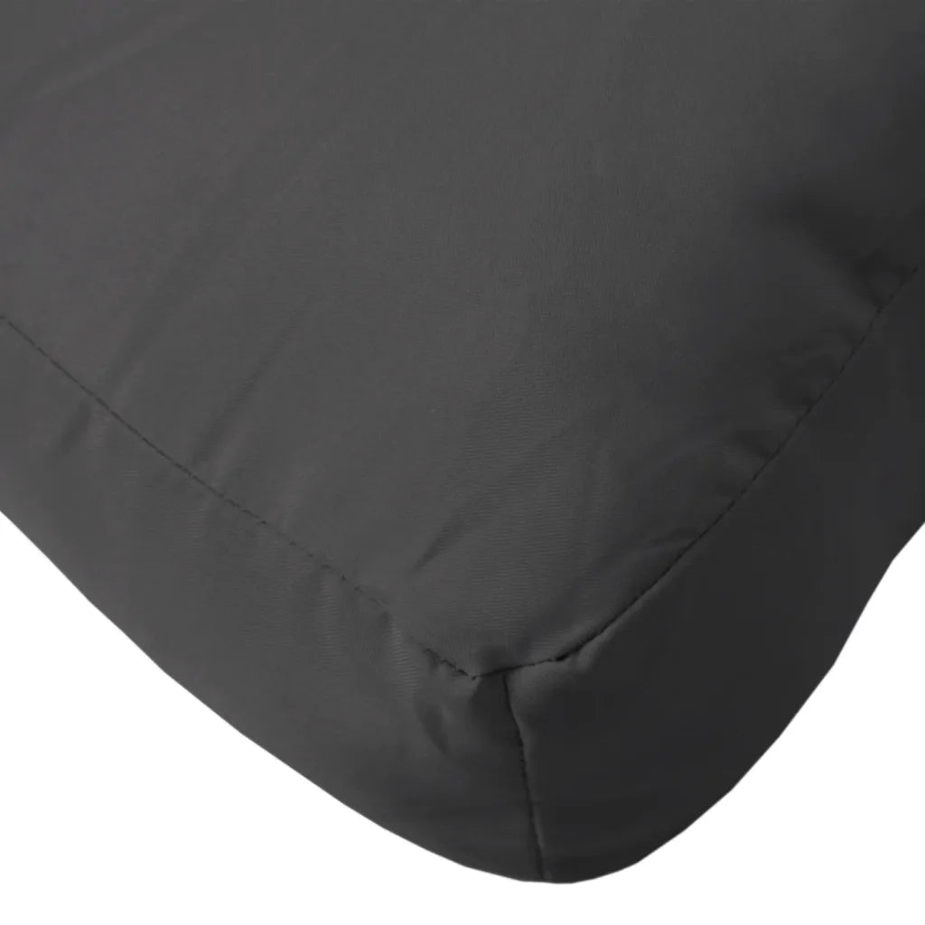 Cuscino per Pallet Nero 120x40x12 cm in Tessuto 360630