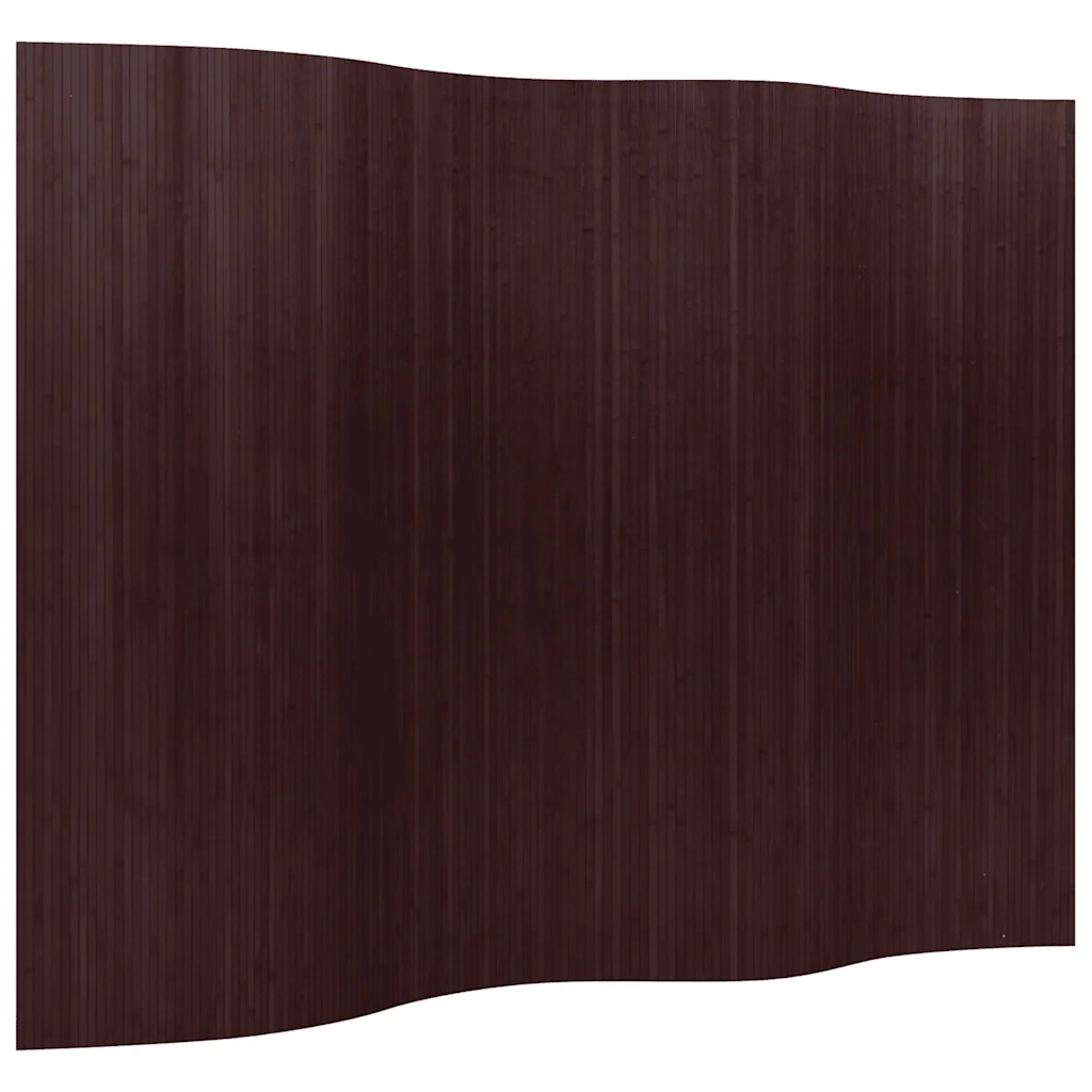 Pannello Divisore per la Stanza Bambù Marrone Scuro Larghezza 250 cm Altezza 165 cm 241669
