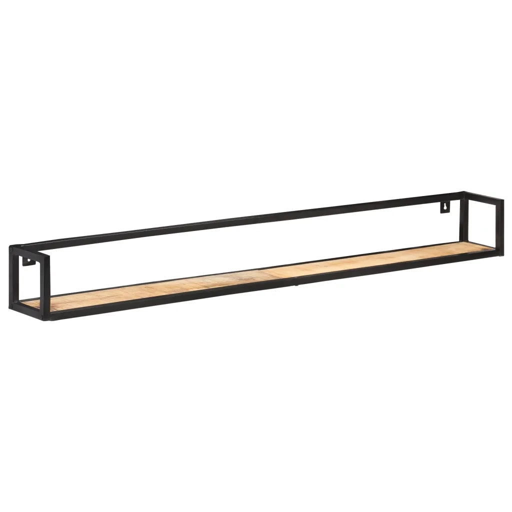 Mensole a Muro 2 pz 160 cm in Legno di Mango Grezzo 320676