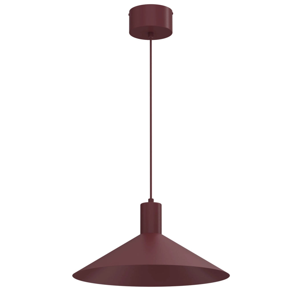 Lampada a sospensione minimal Nox 1xGU10 bordeaux Ø40 cm