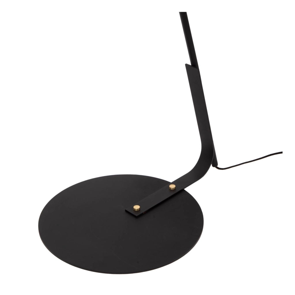 Lampada da terra KELSO nera in lino 1xE27 Lucide