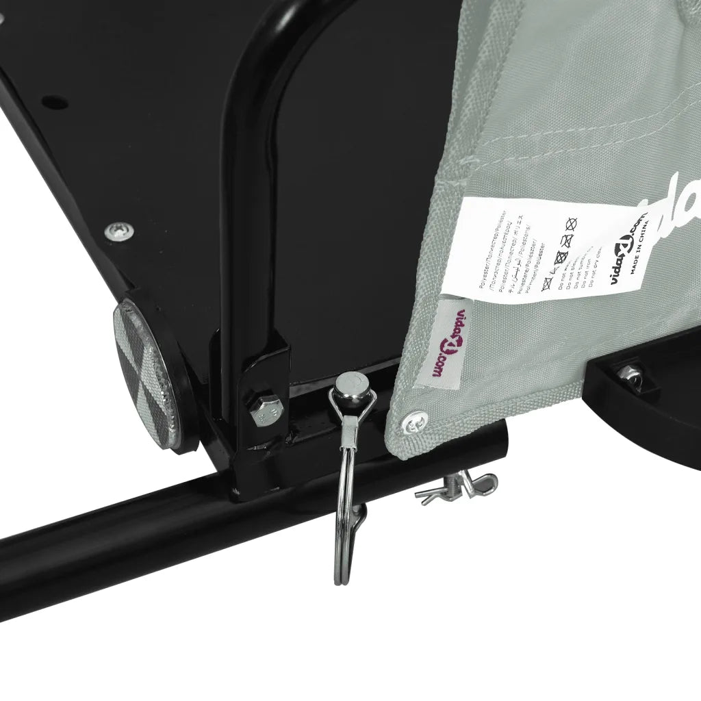 Rimorchio da Bici Grigio Oxford e Ferro CFW1860041