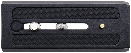 Piastra di Rilascio Rapido in Alluminio - Compatibile con Manfrotto 501pl/501/500ah/502ah/503hdv/504hd - 12x5cm - Piastra di Rilascio Rapido - Viti incluse - Materiale duraturo - Piastra per Fotocamera