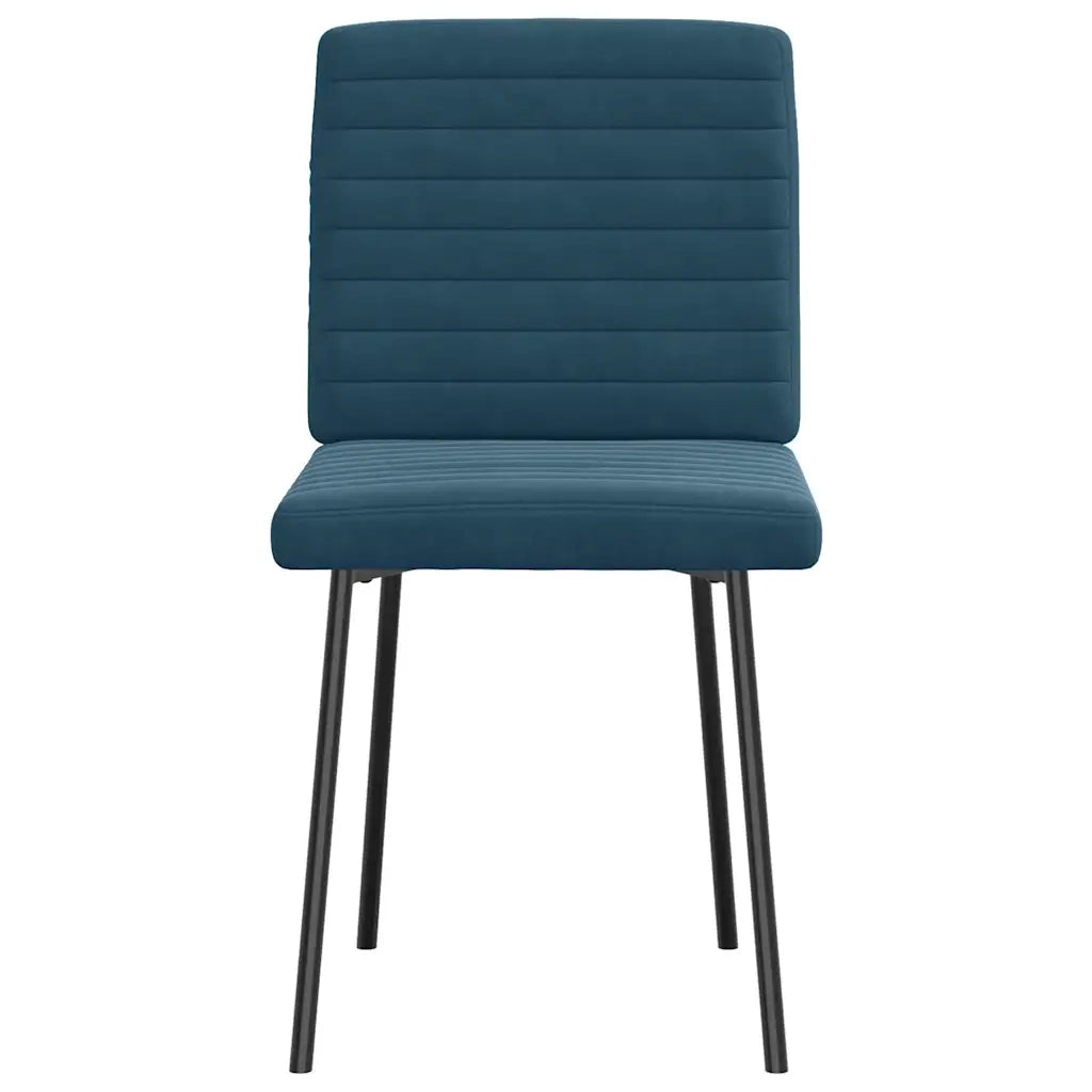 Sedie da Pranzo 2 pz Blu in Velluto 4101166