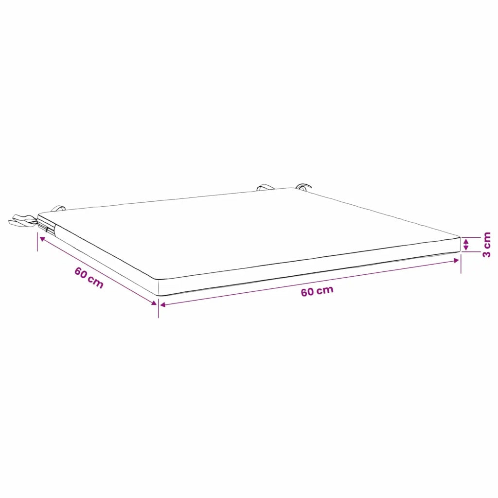 Cuscini per Sedia in 4 Pezzi SOEST 4 pz 100% Poliestere 944630